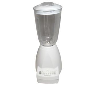 Farberware White 10 Speed 400 Watt Plastic Jar Countertop Blender FSB100